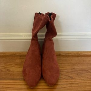 Anthropologie booties- Red